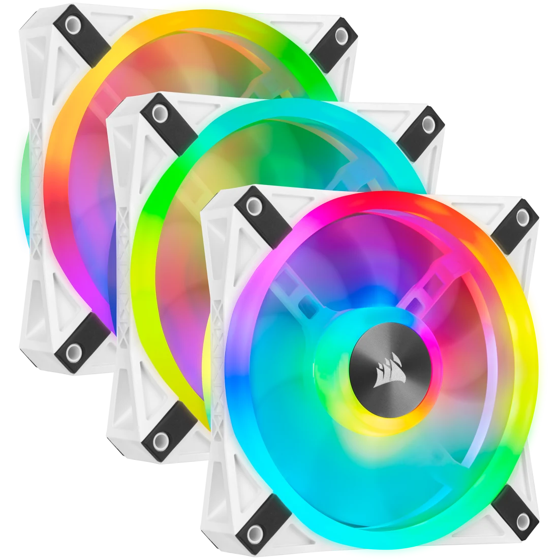 Corsair QL120 | 120mm RGB 3 Pack Fan (White)