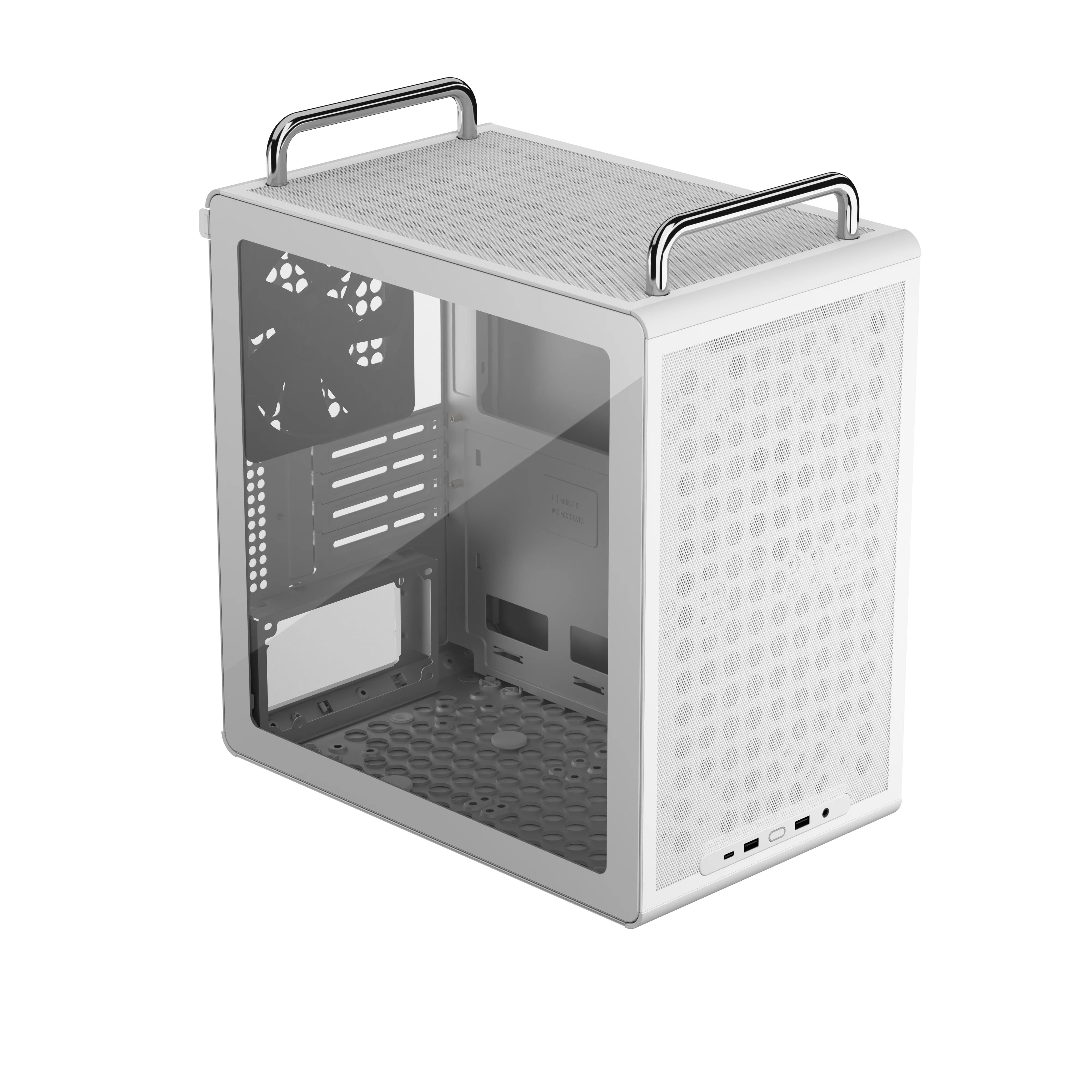 CM QUBE 340 W HANDLE MATX CASE