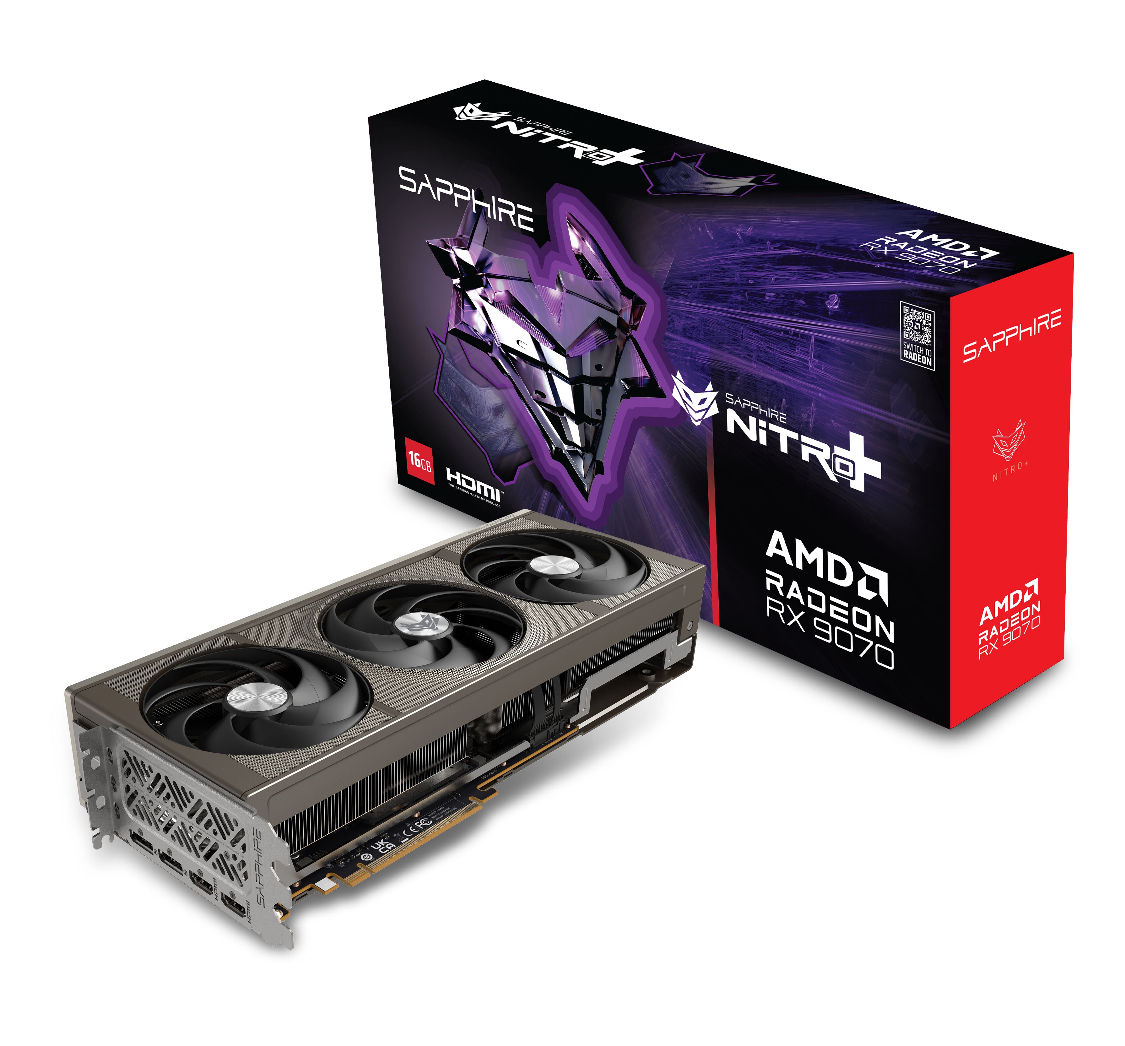 Sapphire Radeon Nitro+ RX 9070 | Gaming OC 16GB GPU