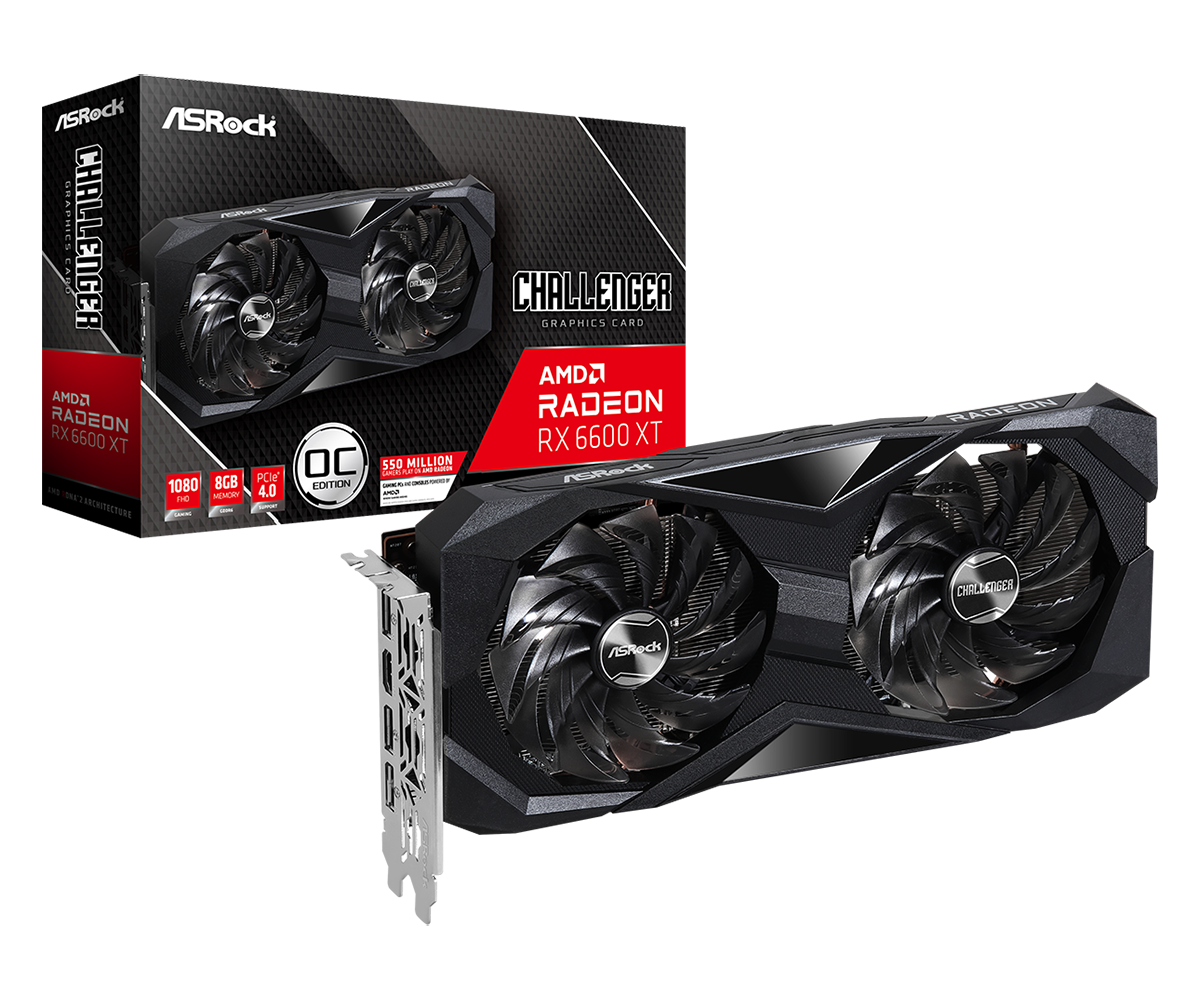 Asrock Radeon RX 6600 | Challenger D 8GB GPU