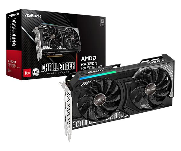 Asrock Radeon RX 9060 XT | Challenger OC 8GB GPU