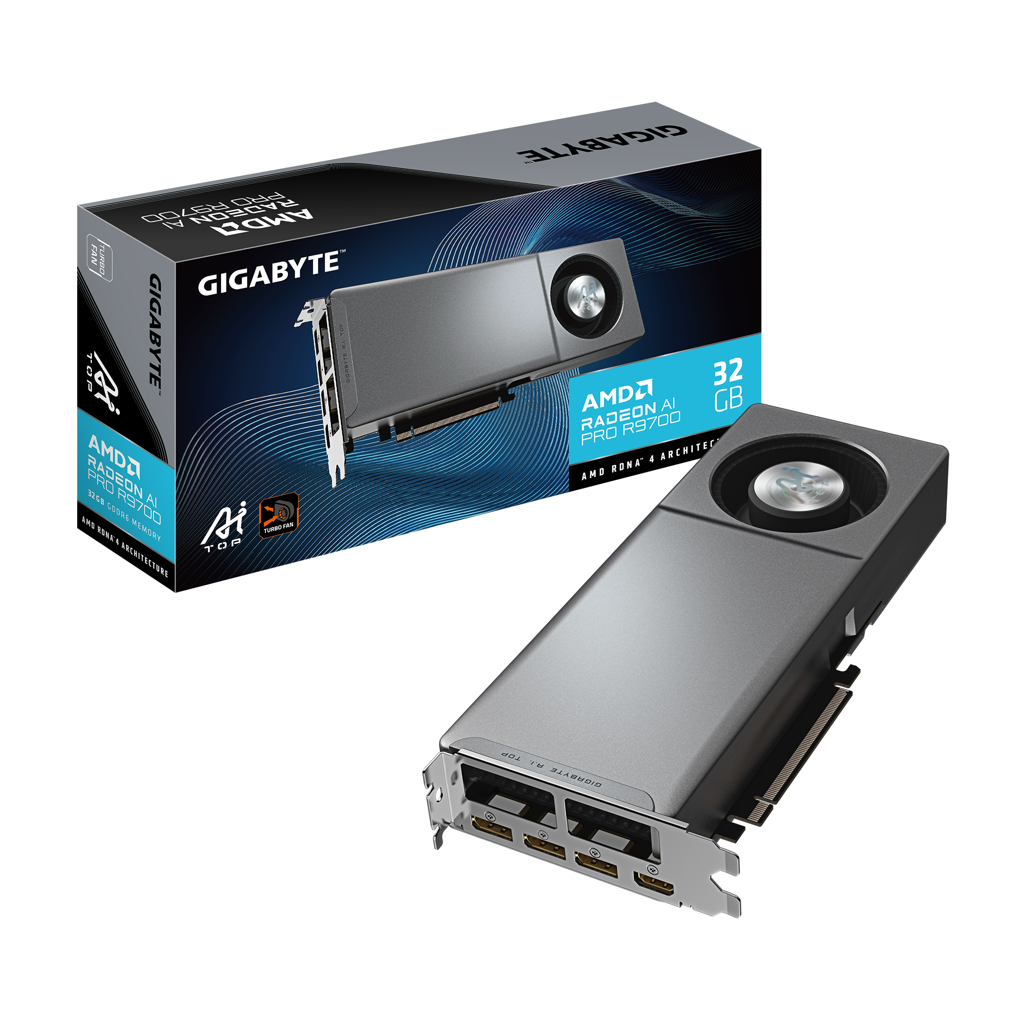 Gigabyte Radeon AI PRO R9700 | AI TOP 32GB GPU