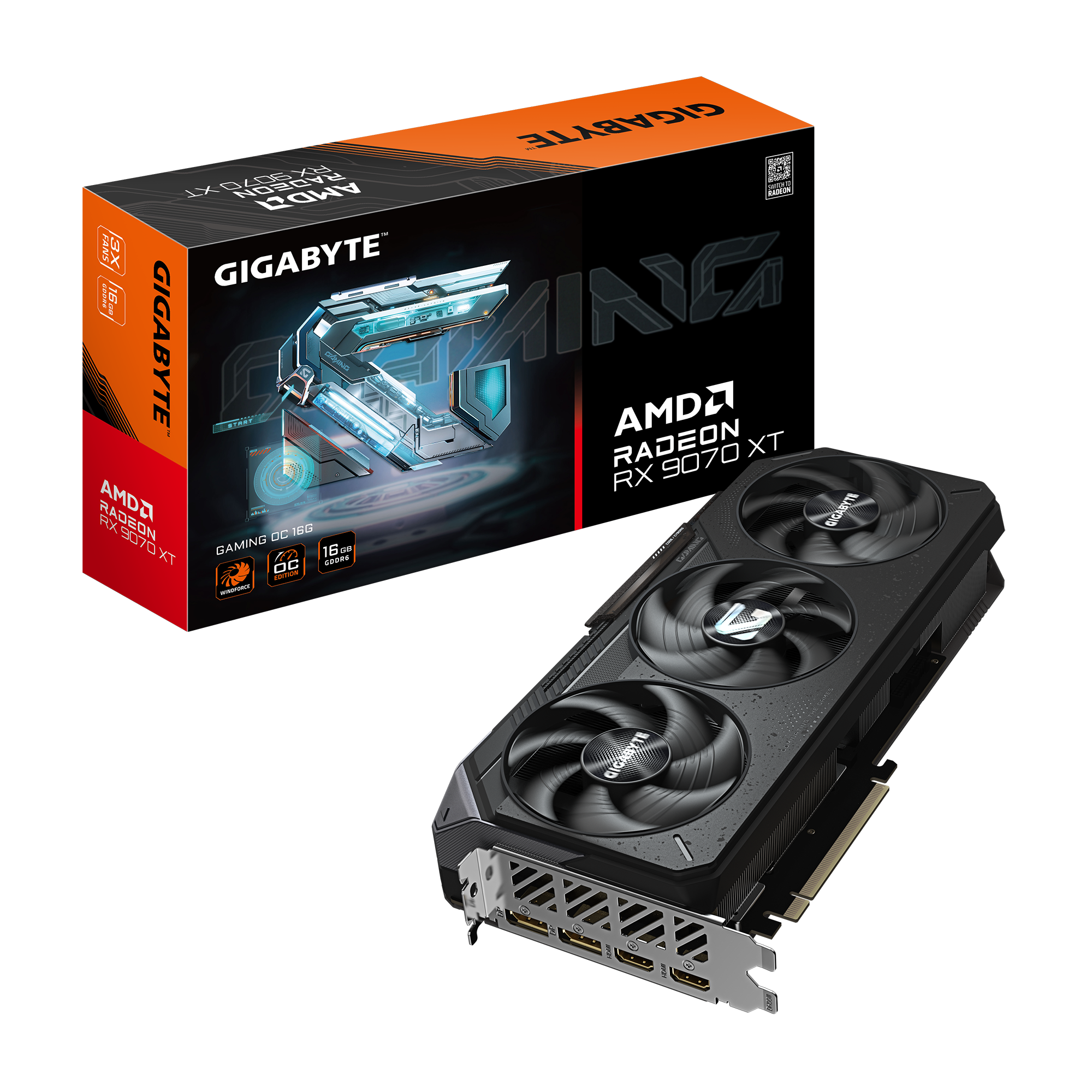 Gigabyte Radeon RX 9070 XT | Gaming OC 16GB GPU