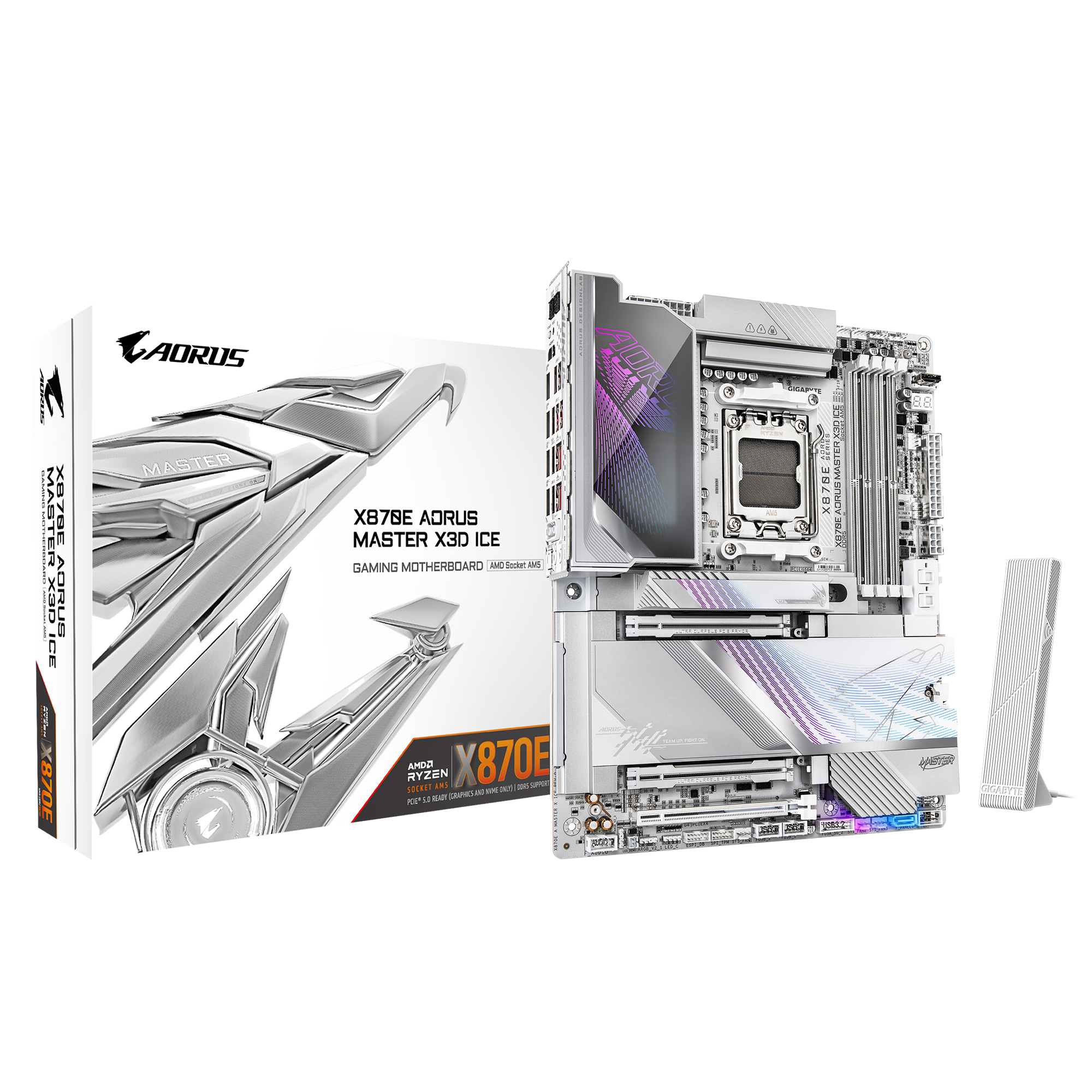 Gigabyte X870E Aorus Master X3D Ice | AM5 ATX Motherboard