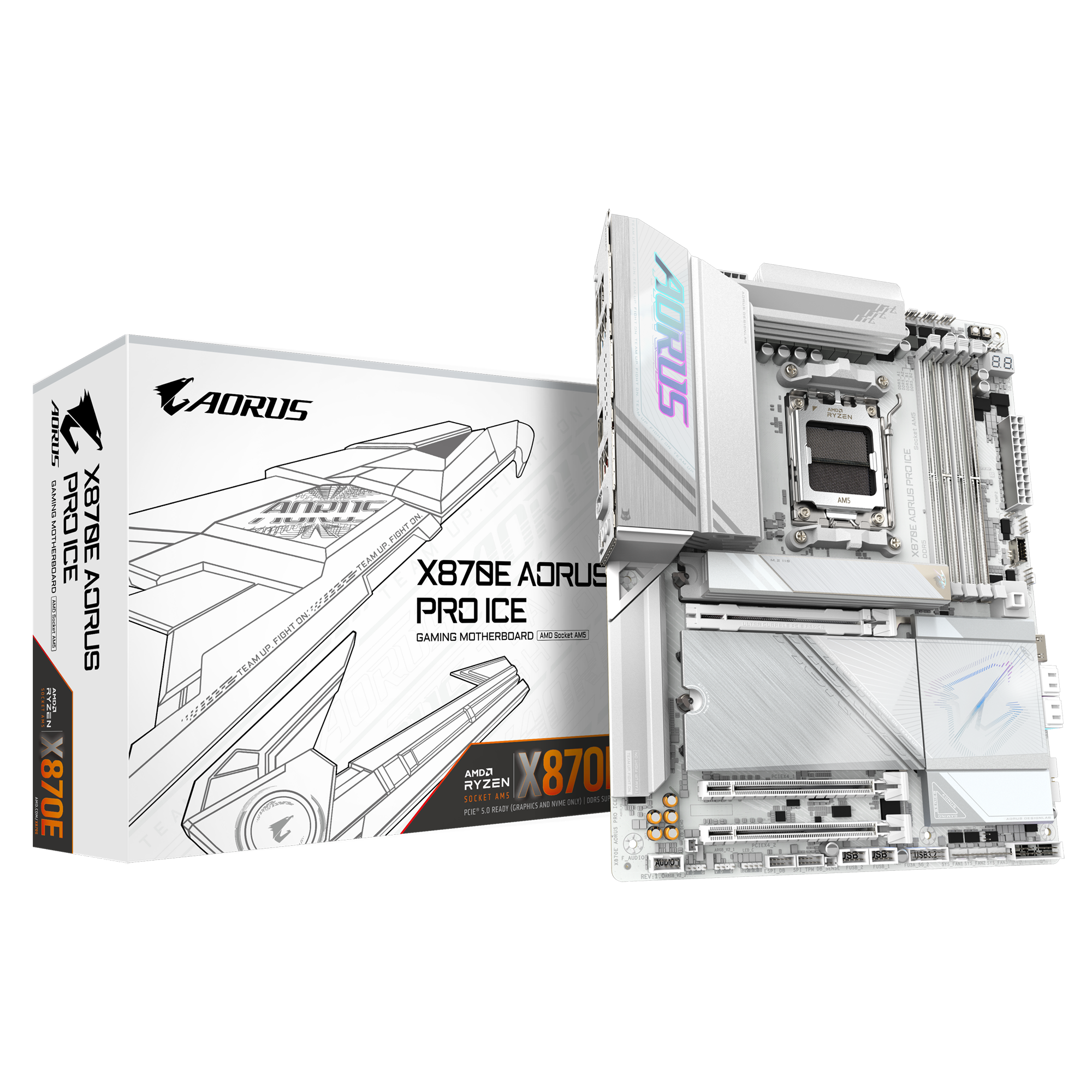 Gigabyte X870E Aorus Pro Ice | AM5 ATX Motherboard