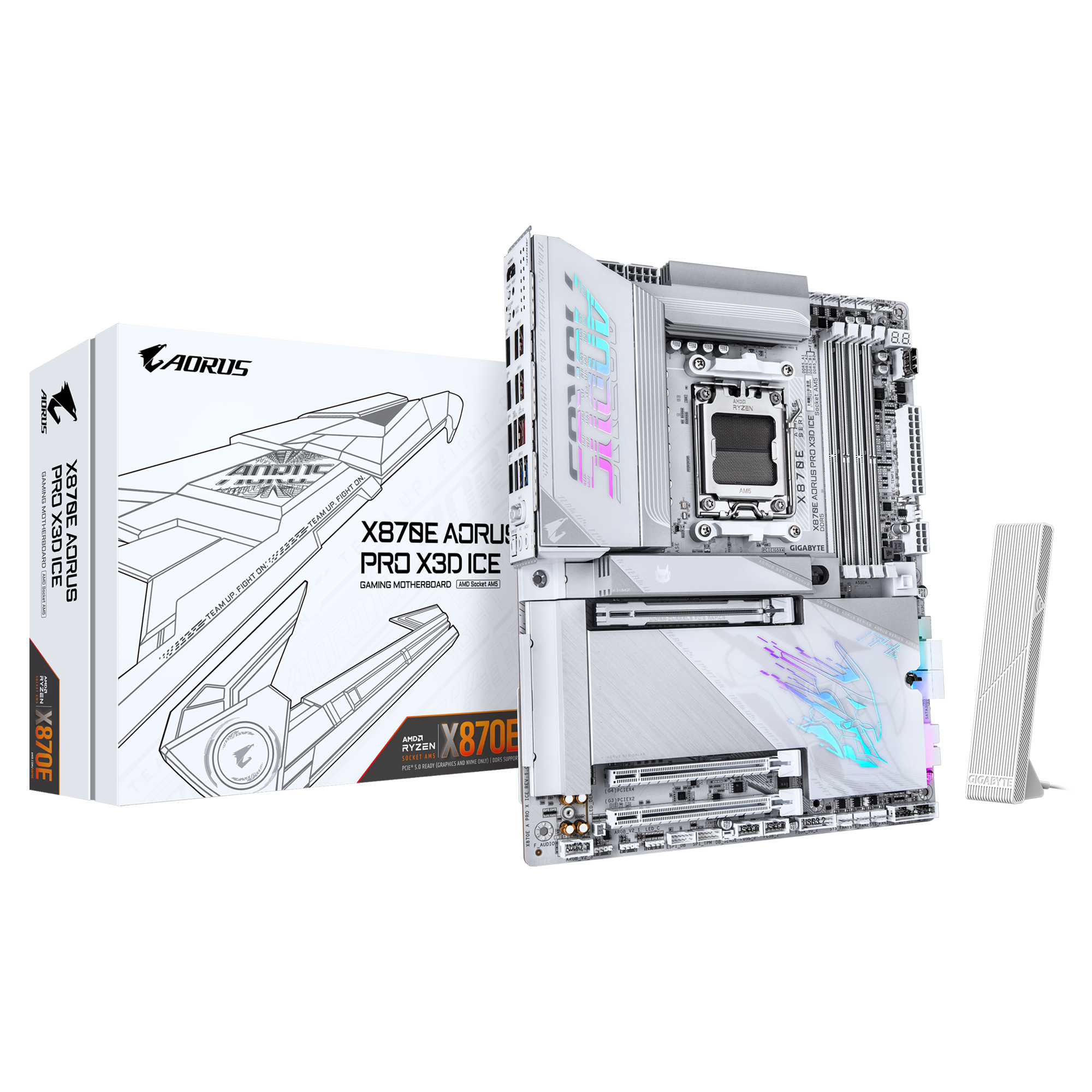 Gigabyte X870E Aorus Pro X3D Ice | AM5 ATX Motherboard