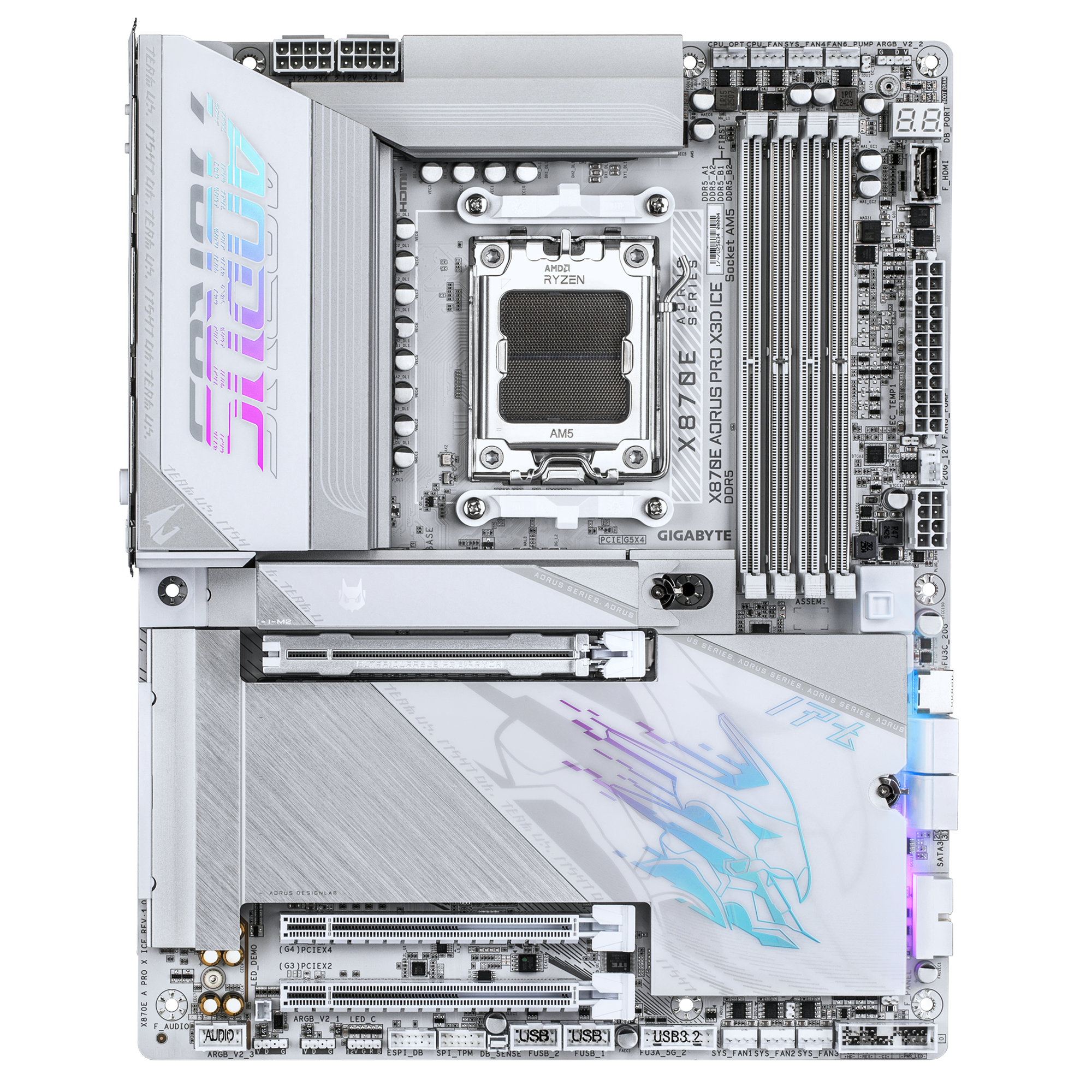 Gigabyte X870E Aorus Pro X3D Ice | AM5 ATX Motherboard