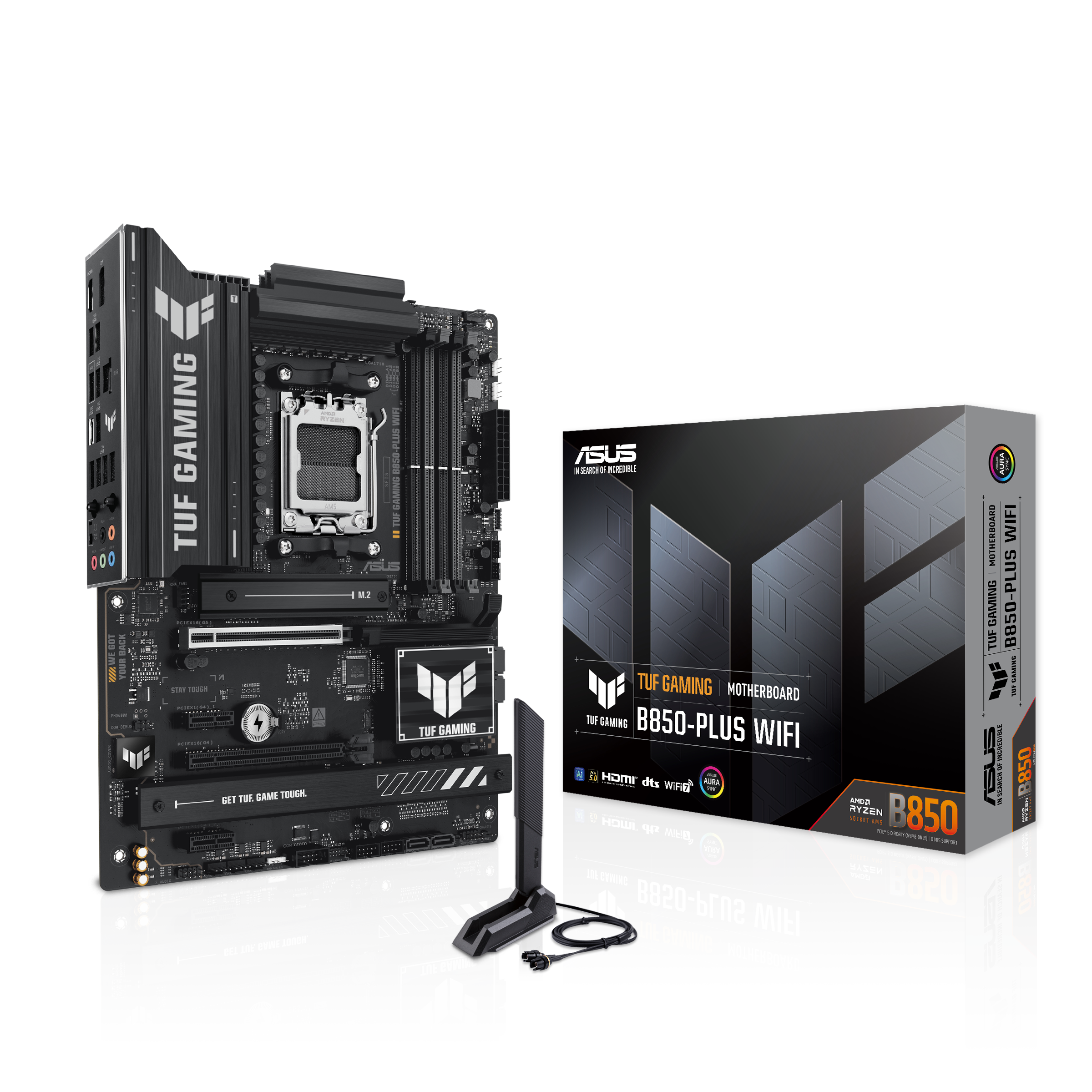 Back Peripherals Asus TUF Gaming B850-Plus | Wifi6E Motherboard