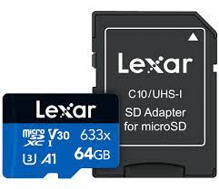 LEXAR 633x | R100/W45 MB/s MicroSDXC™ Cards