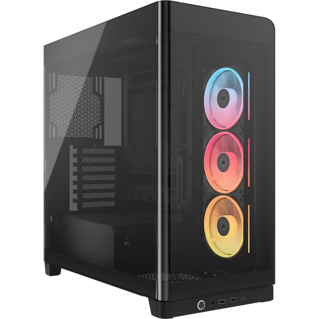 Corsair Frame 4500X LX-R | Triple Chamber ARGB Panorama Glass Case (Black/White)