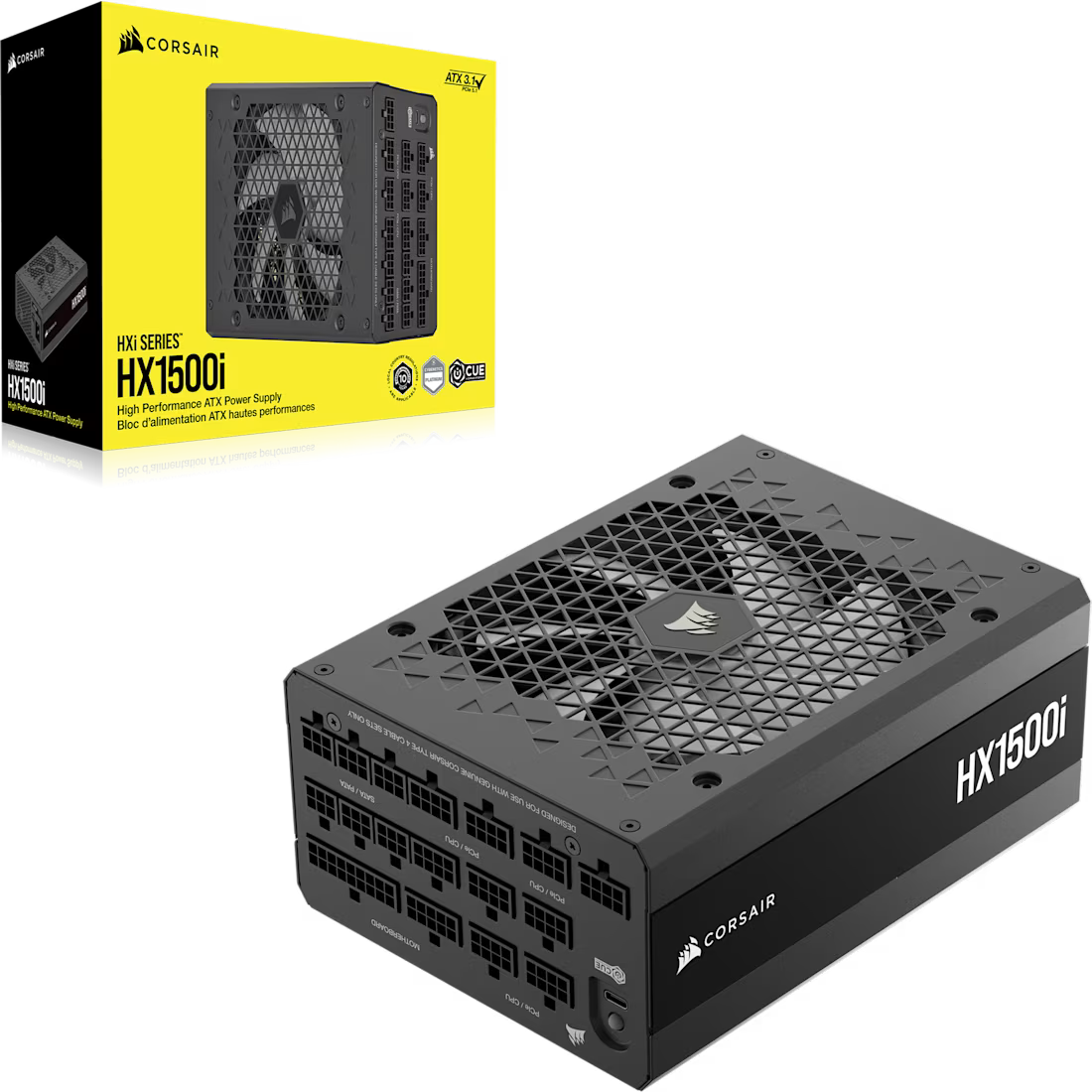 CORSAIR HXi Series HX1500i | Fully Modular Ultra-Low Noise ATX Power Supply