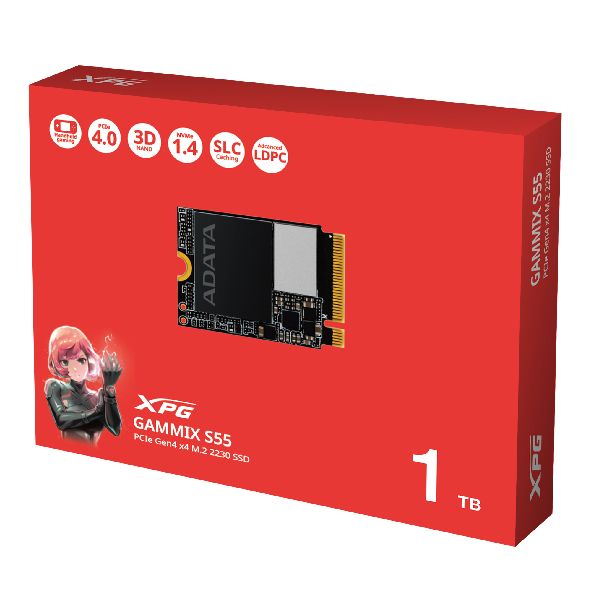 ADATA GAMMIX S55 | PCIe Gen4 x4 M.2 SSD