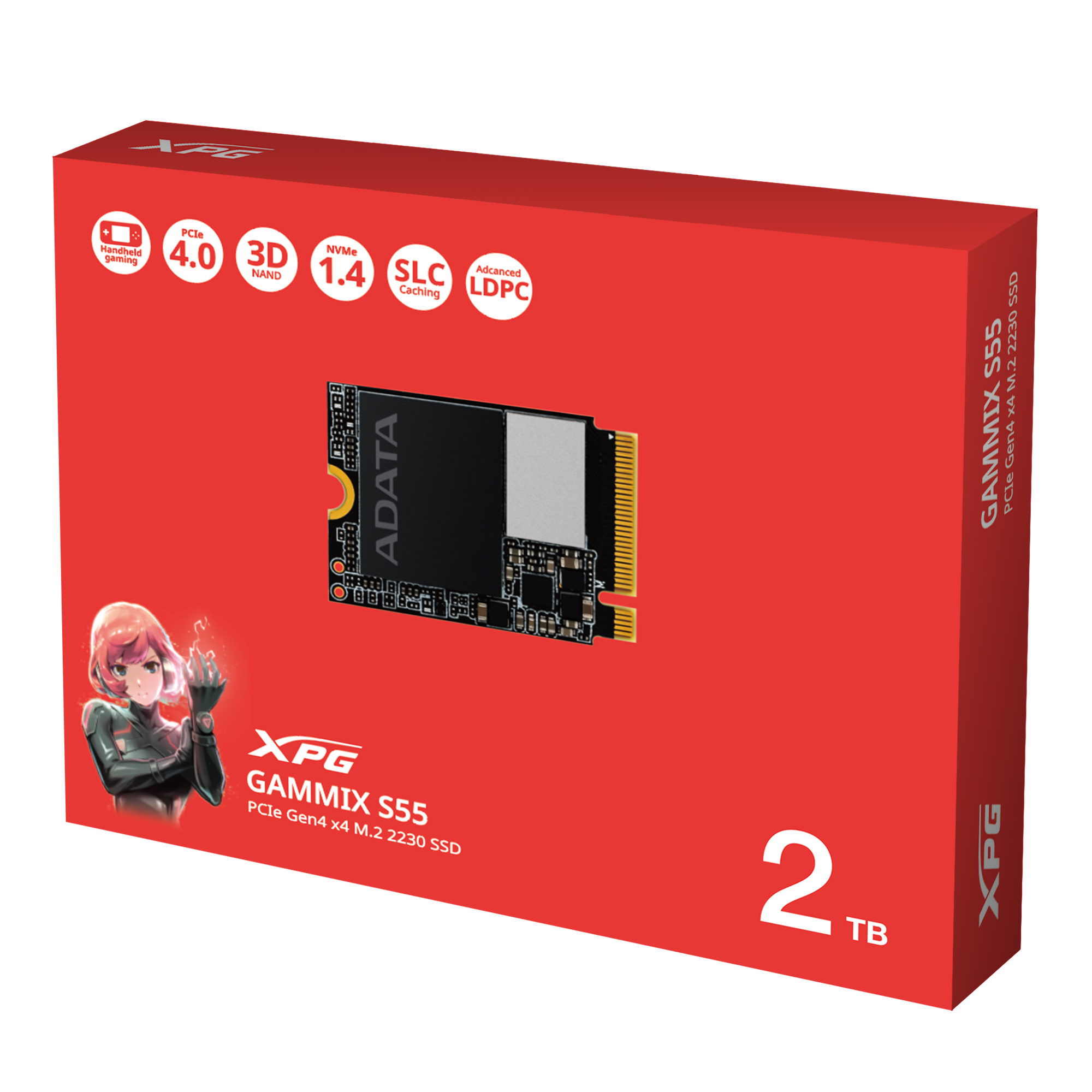 ADATA GAMMIX S55 | PCIe Gen4 x4 M.2 SSD