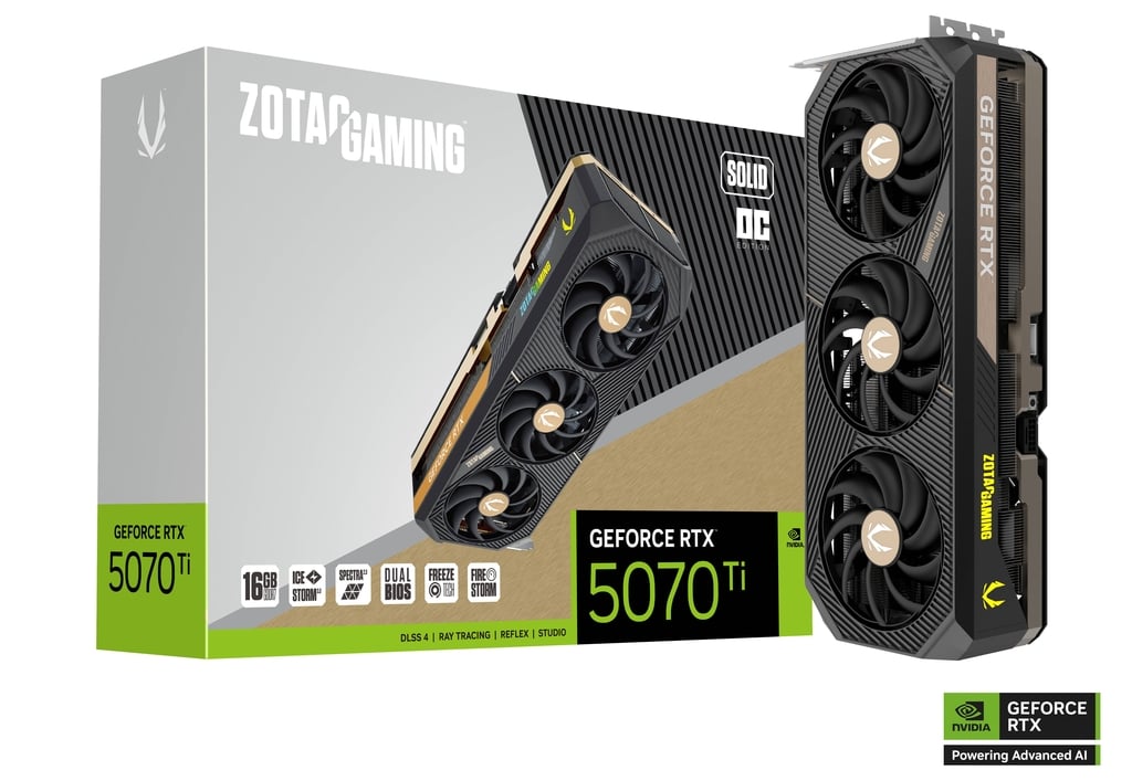Zotac GeForce RTX 5070Ti | Solid OC 16GB GPU