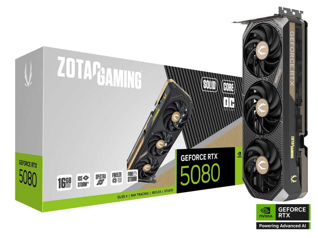 Zotac GeForce RTX 5080 | Solid Core OC 16GB GPU