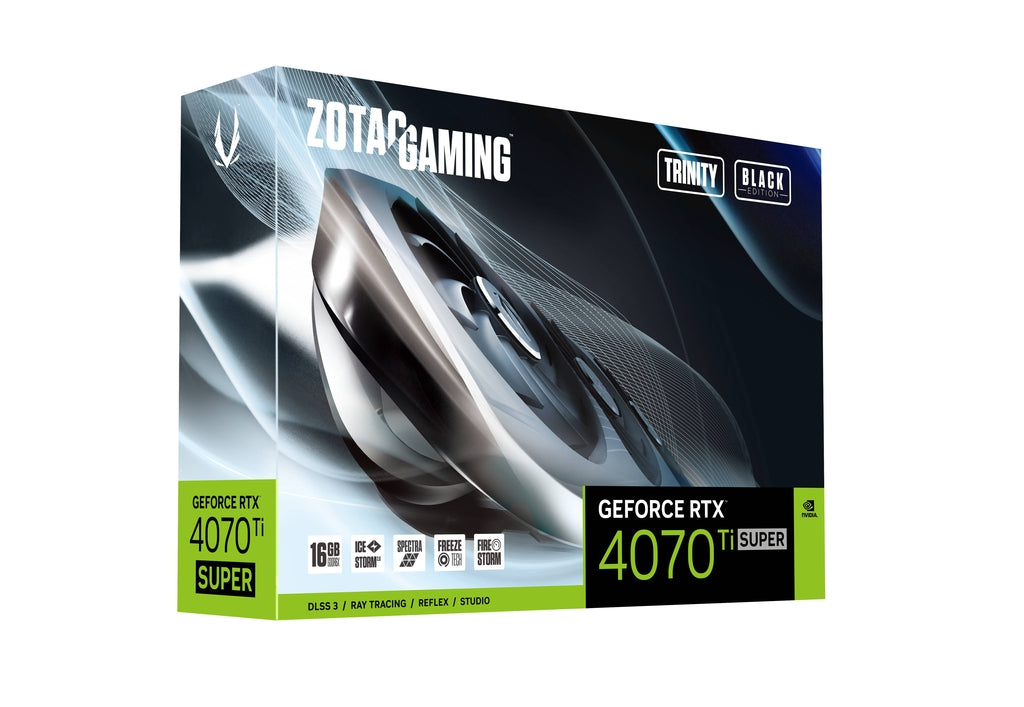 Zotac GeForce RTX 4070Ti Super | Trinity Black Edition 16GB GPU