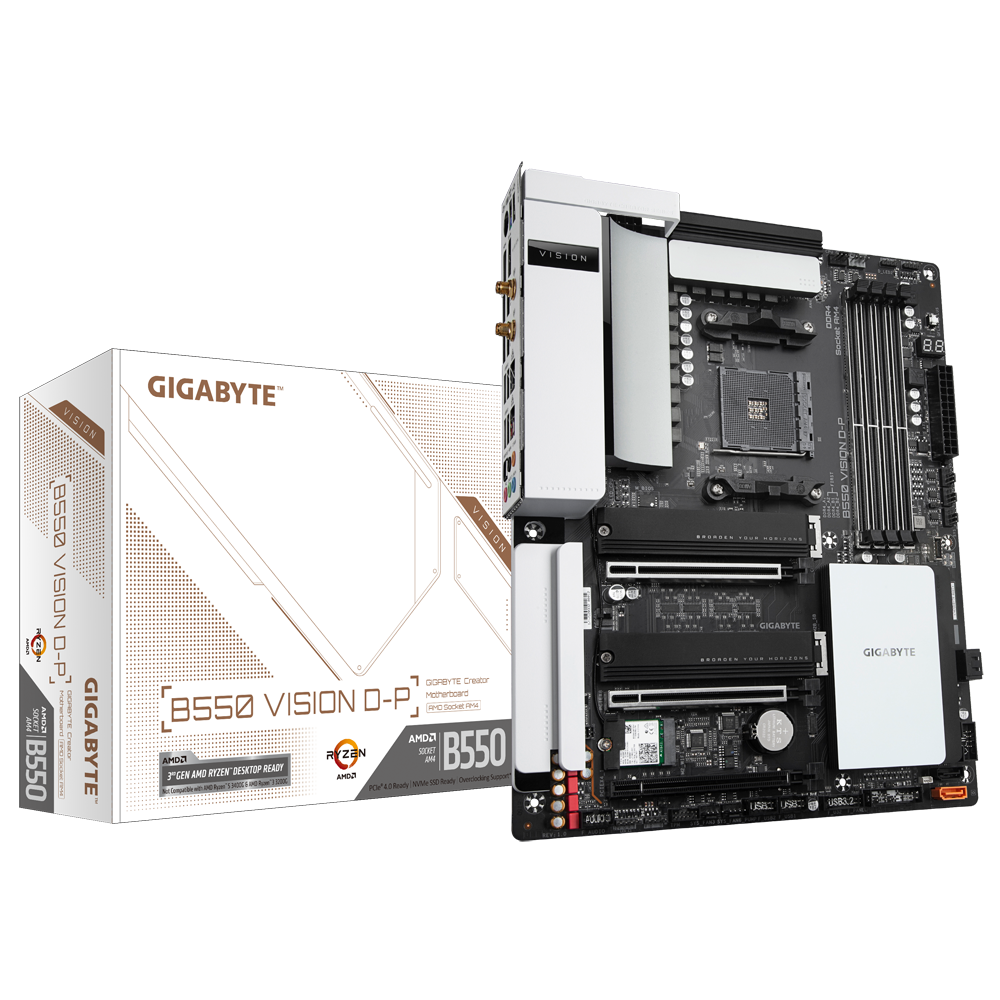 Gigabyte B550 VISION D-P | AM4 ATX Motherboard