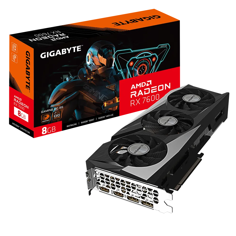 Gigabyte Radeon RX 7600 | Gaming OC 8GB GPU