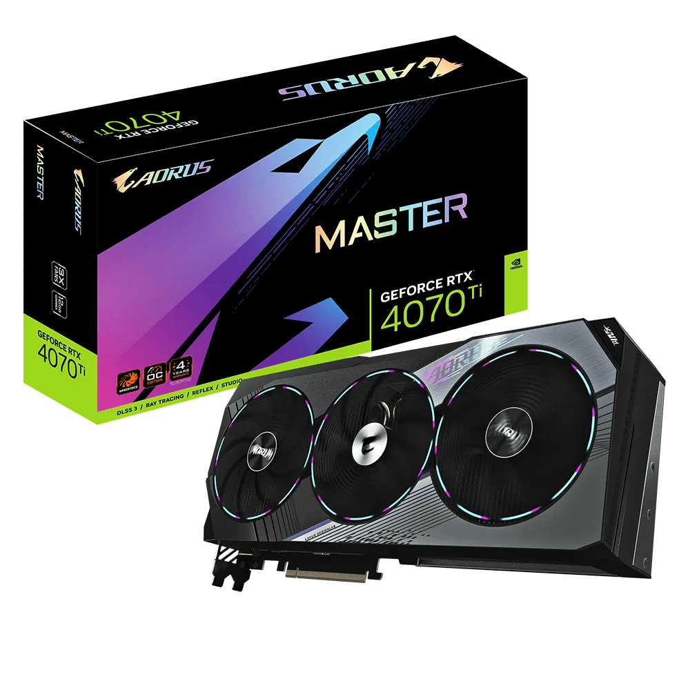 Gigabyte GeForce RTX 4070 | AORUS Master 12GB GPU