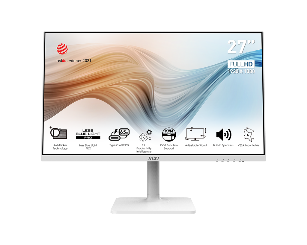 MSI Modern MD272PW | 27" 1080P 75Hz Monitor (White)