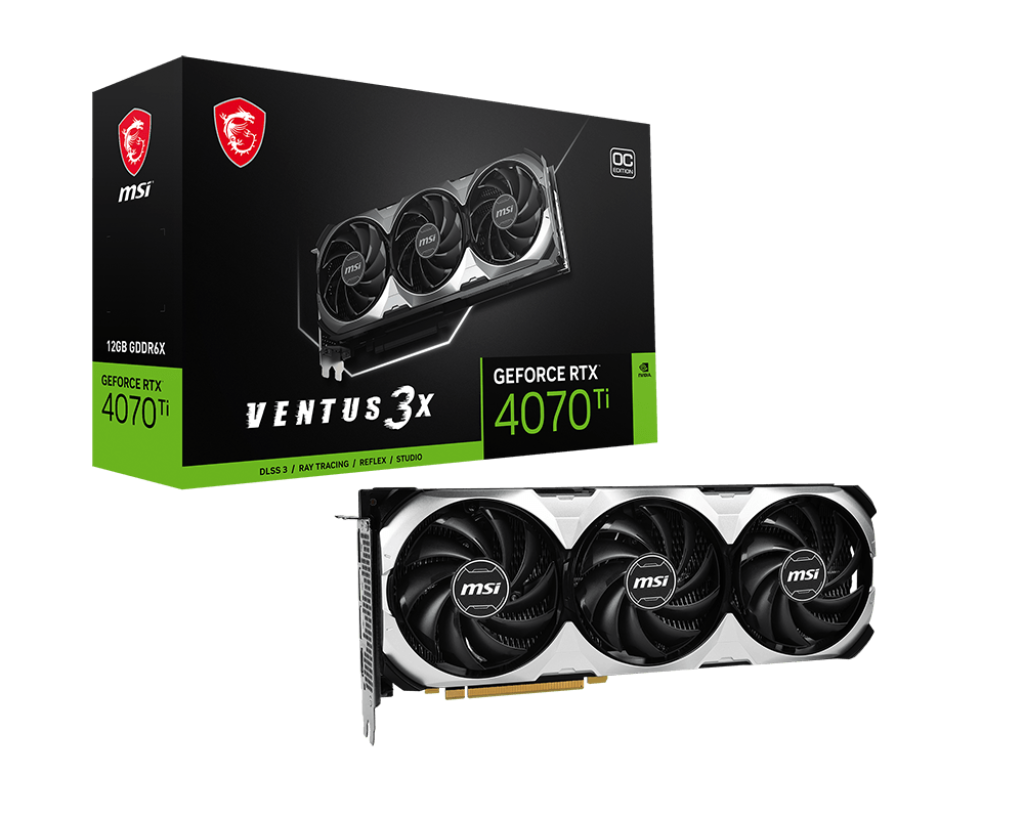 MSI GeForce RTX 4070Ti | Ventus 3X OC 12GB GPU