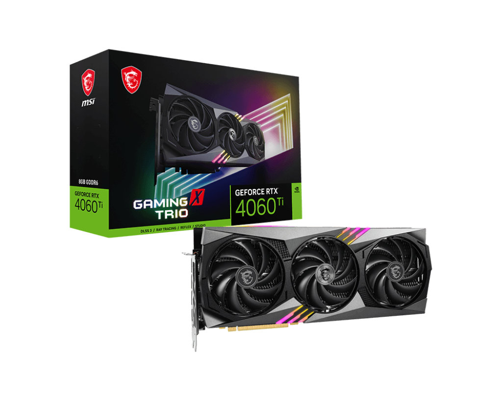 MSI GeForce RTX 4060Ti | Gaming X Trio 8GB GPU