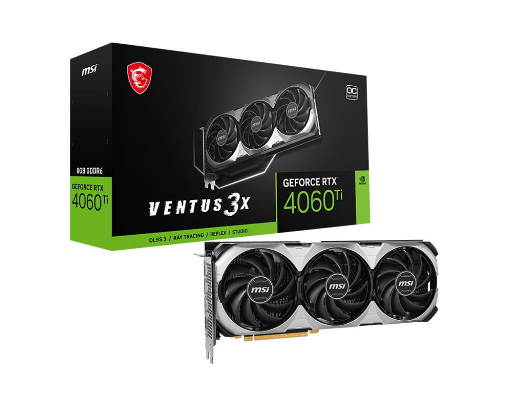 MSI GeForce RTX 4060Ti | Ventus 3X OC 8GB GPU