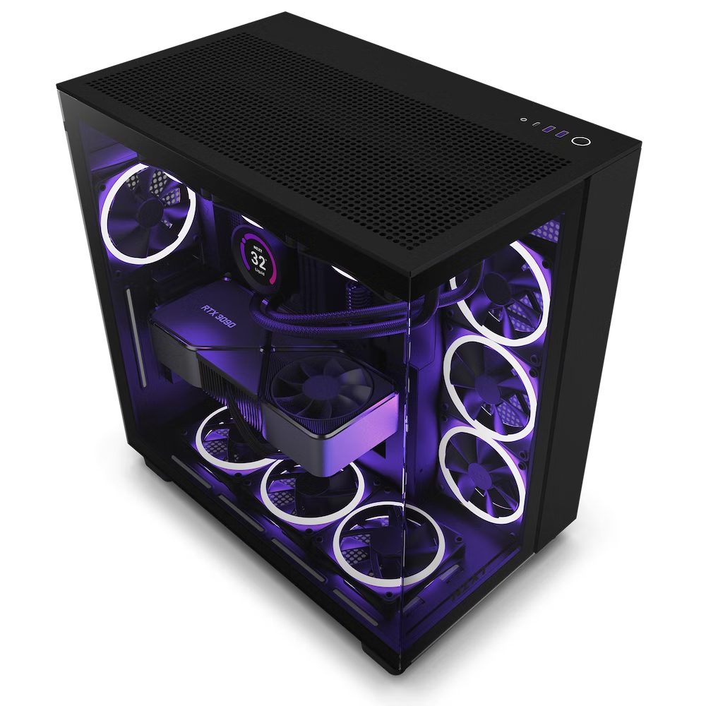 NZXT H9 Flow | ATX Tempered Glass Case (Black)