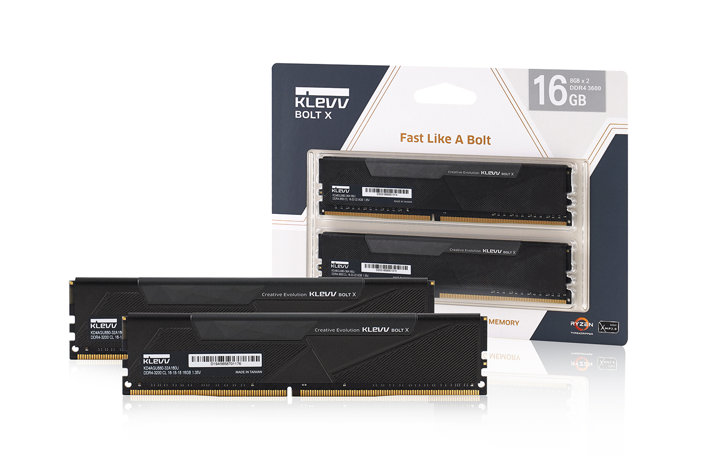 KLEVV Bolt X 16GB (8x2) | DDR4 3600MHz CL18 RAM
