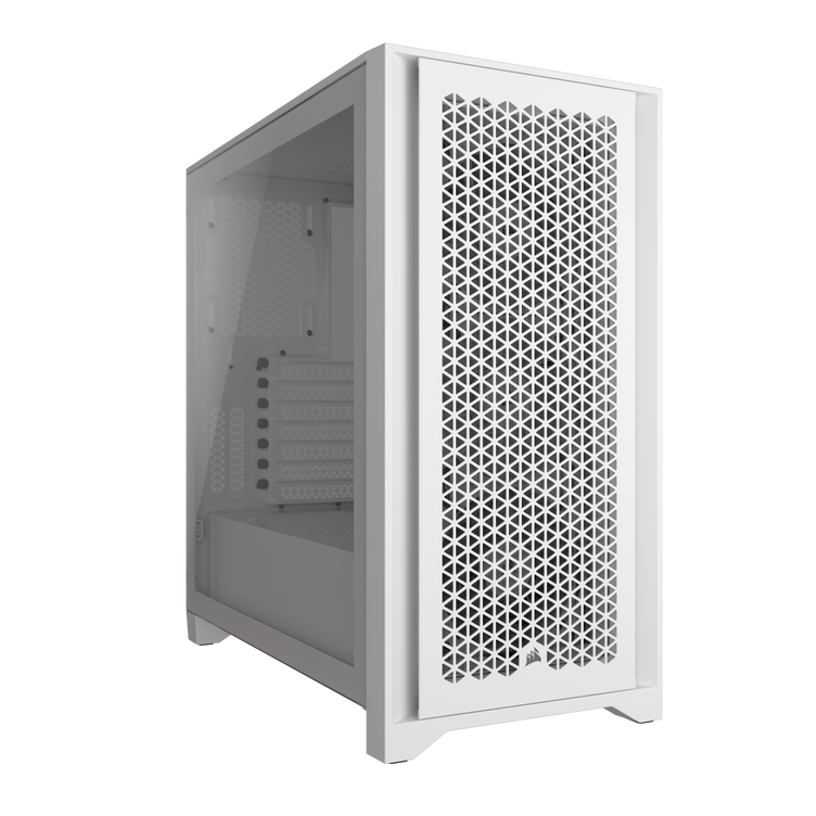 Corsair iCUE 4000D RGB Airflow | ATX Tempered Glass Case (True White)