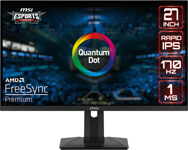 MSI G274QPF-QD | 27" 1440P 170HZ QD Gaming Monitor
