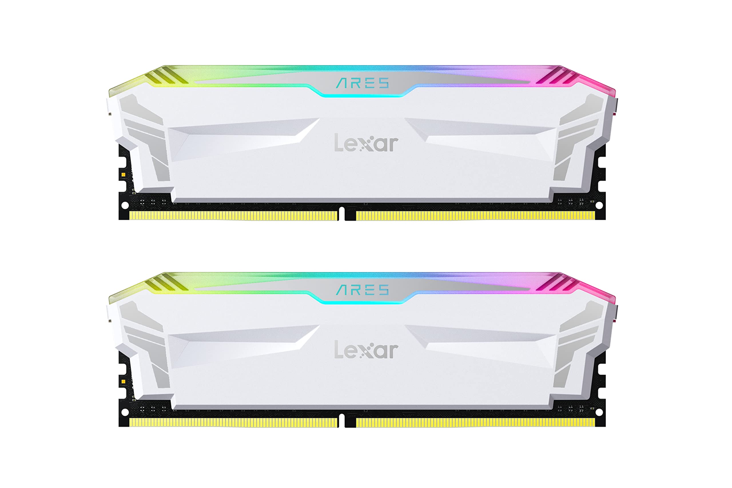 Lexar Ares RGB 32GB (16x2) | DDR5 6400MHz CL32 RAM (White)