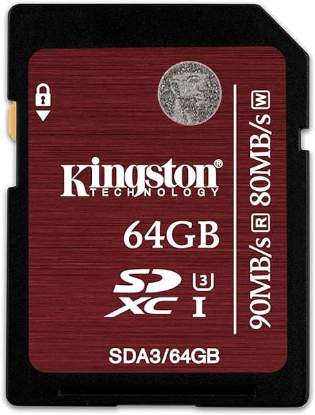 KINGSTON 64GB SDSX 170R C10 UHS-1 U3 V30