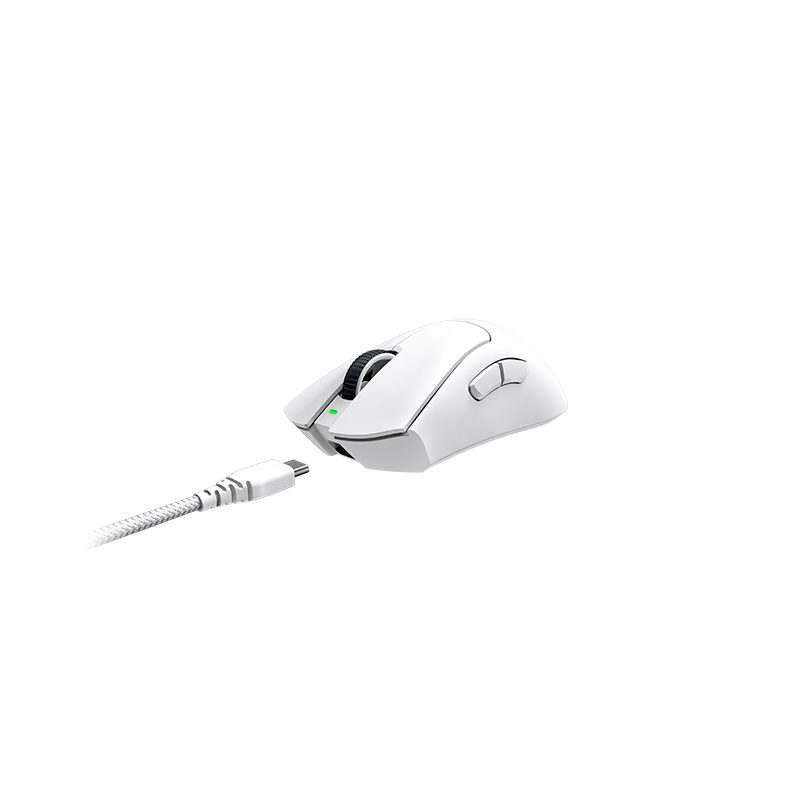 Razer DeathAdder V3 Pro | 63gram Lightweight Ergo Wireless Gaming Mouse (White)