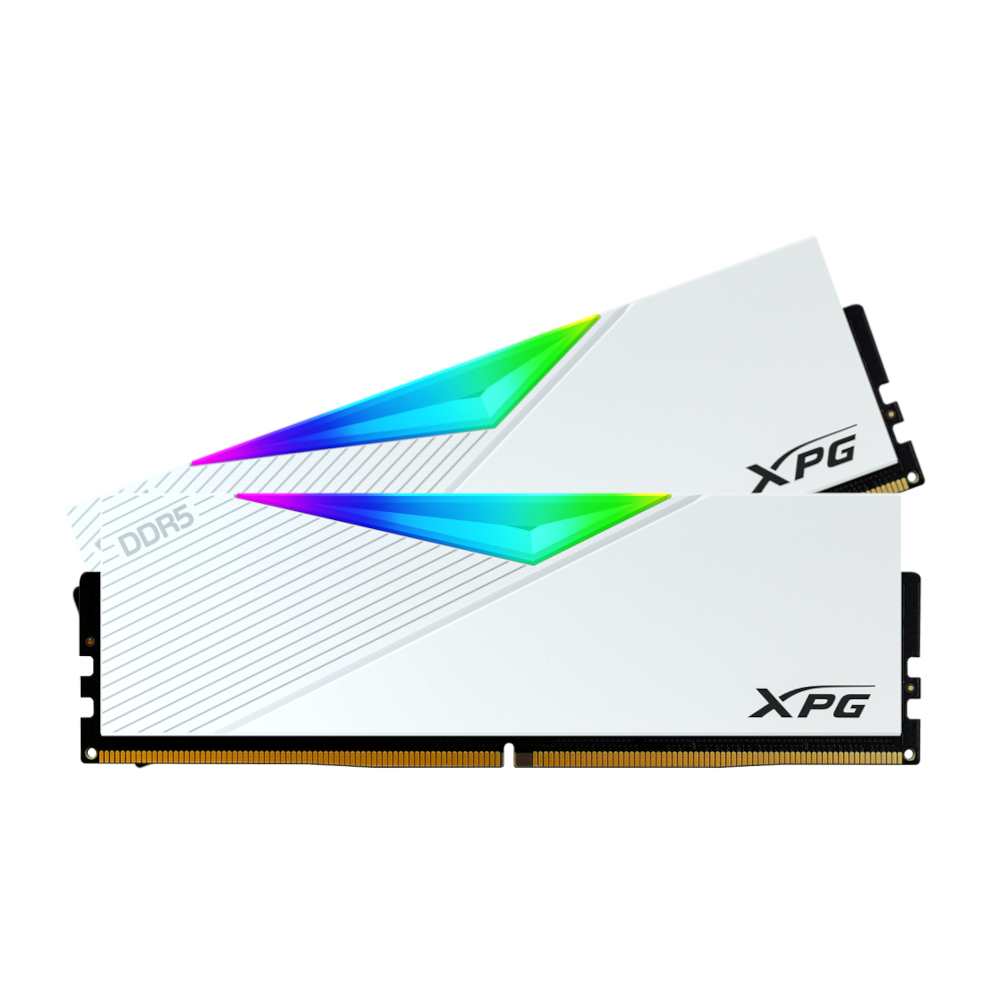 ADATA Lancer RGB 64GB (32x2) | DDR5 6000MHz CL30 RAM (White)