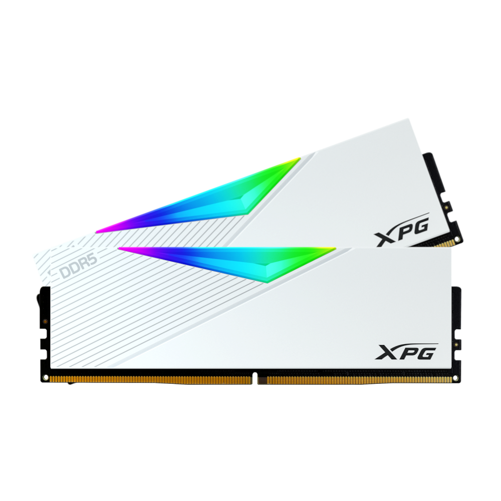 ADATA Lancer RGB 64GB (32x2)| DDR5 6400MHz CL32 RAM (White)