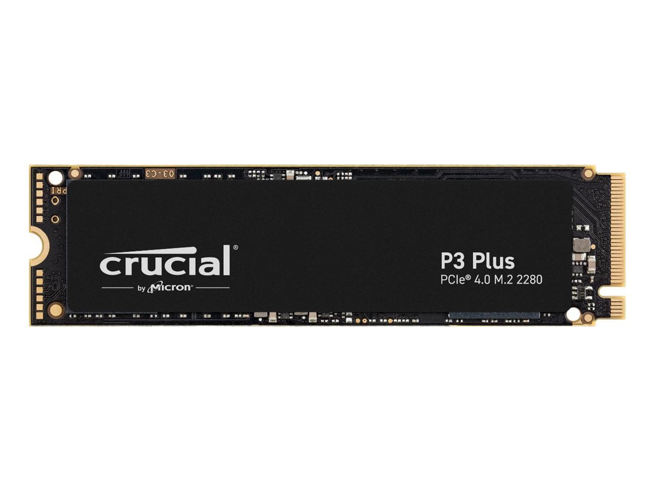 Crucial P3 Plus (4TB, 2TB, 1TB, 500GB) |  NVMe PCIe 4.0 m.2 SSD