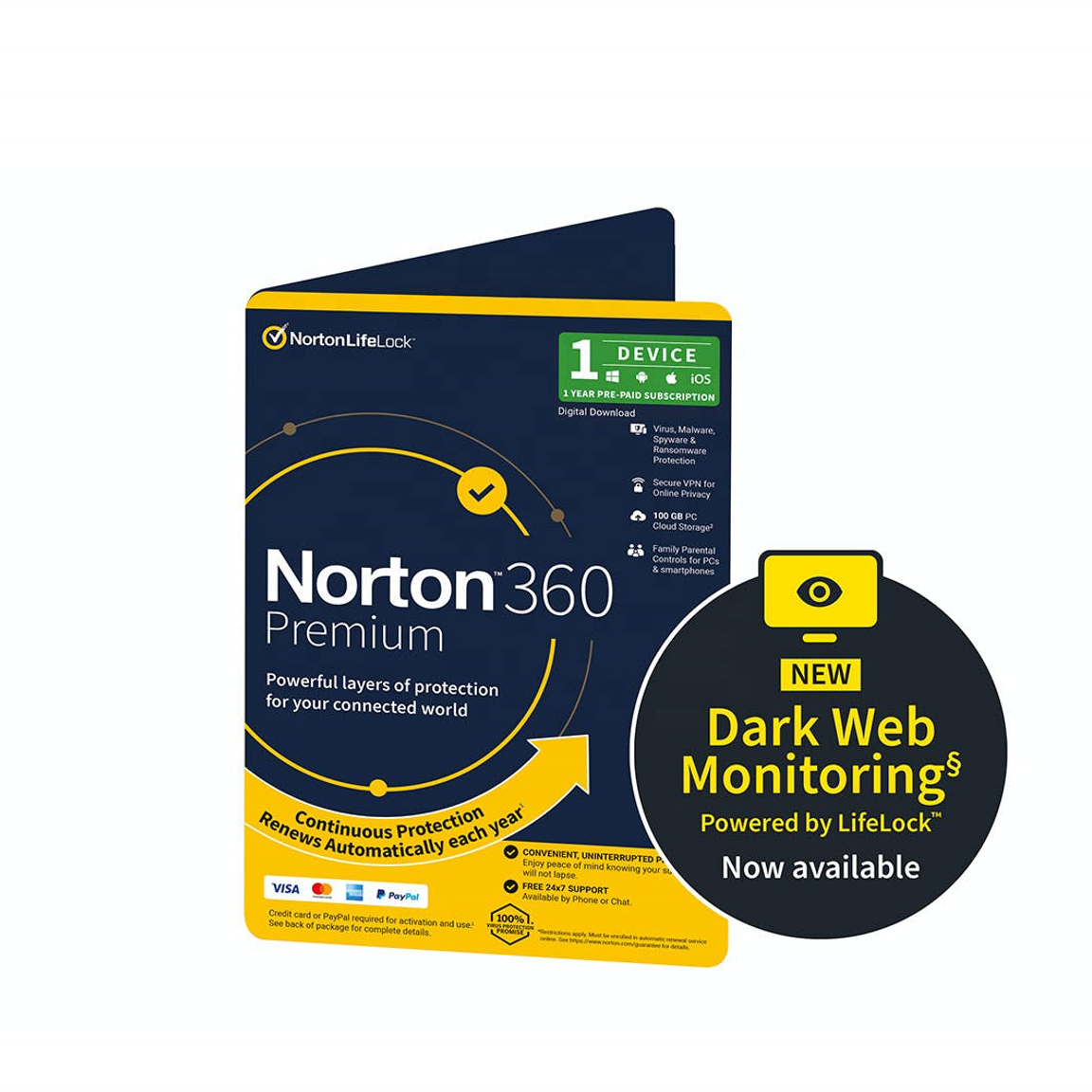 Nortonlifelock NORTON 360 PREMIUM FOR SG 100GB AP 1 USER 10 DEVICE