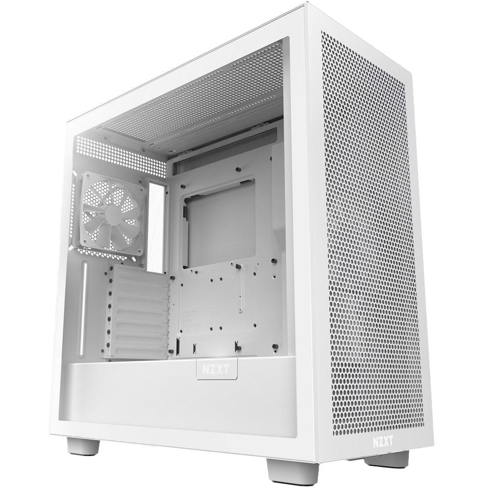 NZXT H7 Flow | ATX Tempered Glass Case (White) (2022)
