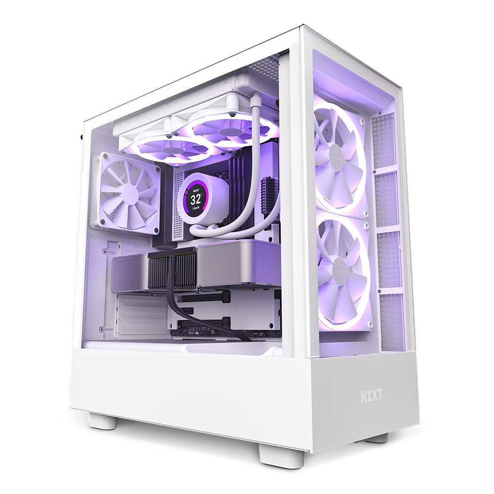 NZXT H5 Elite | ATX Tempered Glass Case (White)