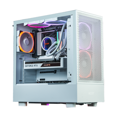 NZXT H5 Flow - All White CC-H51FW-01 White SGCC Steel, Tempered