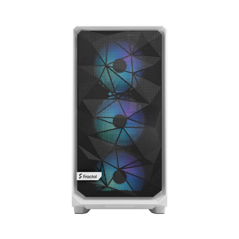 Fractal Design Meshify 2 Mini TG | mATX Tempered Glass Case (White|Clear)
