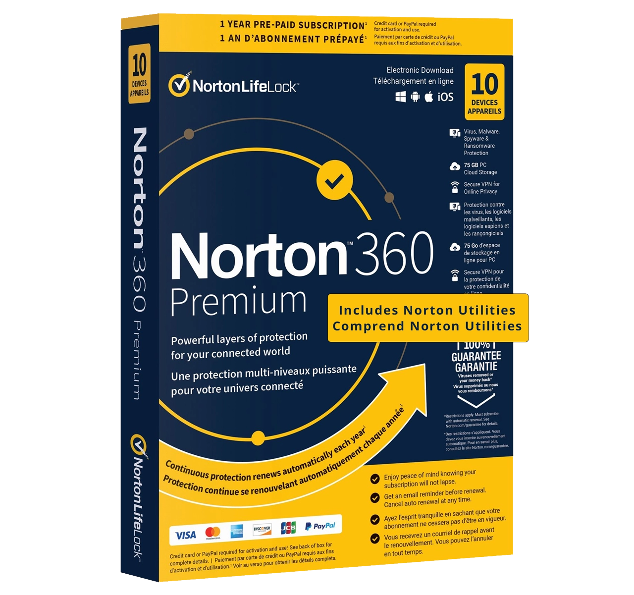 Nortonlifelock NORTON 360 PREMIUM FOR SG 100GB AP 1 USER 10 DEVICE