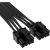 Corsair 12+4pin PCIe Gen 5 Flat Ribbon Cable (Black)