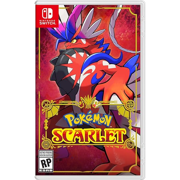 Pokemon Scarlet Nintendo Switch Game Physical Copy Front view