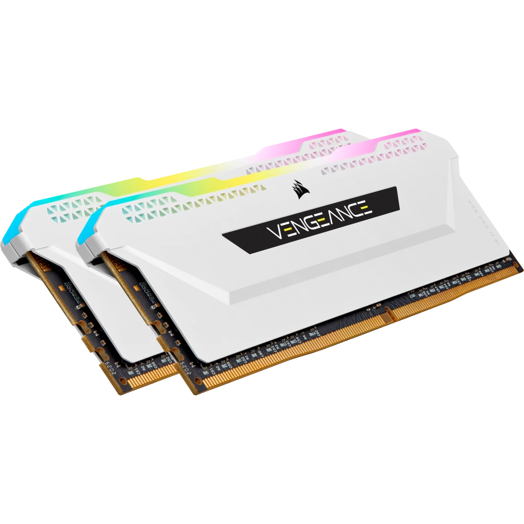 Corsair Vengeance RGB PRO SL 32GB (16x2) | DDR4 3600MHz CL18 RAM (White)
