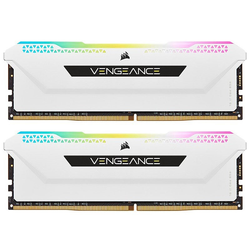 Corsair Vengeance RGB PRO SL 16GB (8x2) | DDR4 3600MHz CL18 RAM (White)