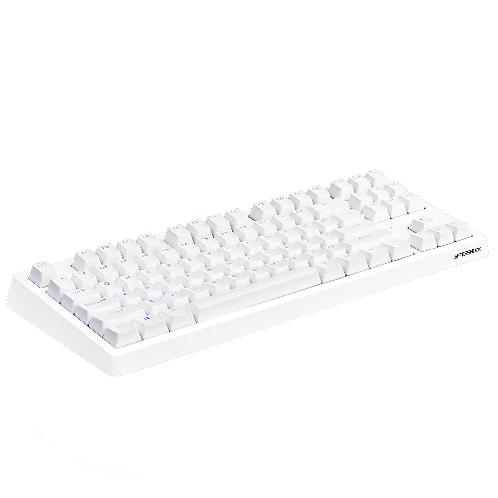 Aftershock Oden V2 TKL | 87 Key Wired Mechanical Keyboard (White)