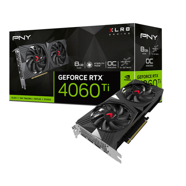 PNY RTX 4060Ti | XLR8 Gaming OC Dual 8GB GPU