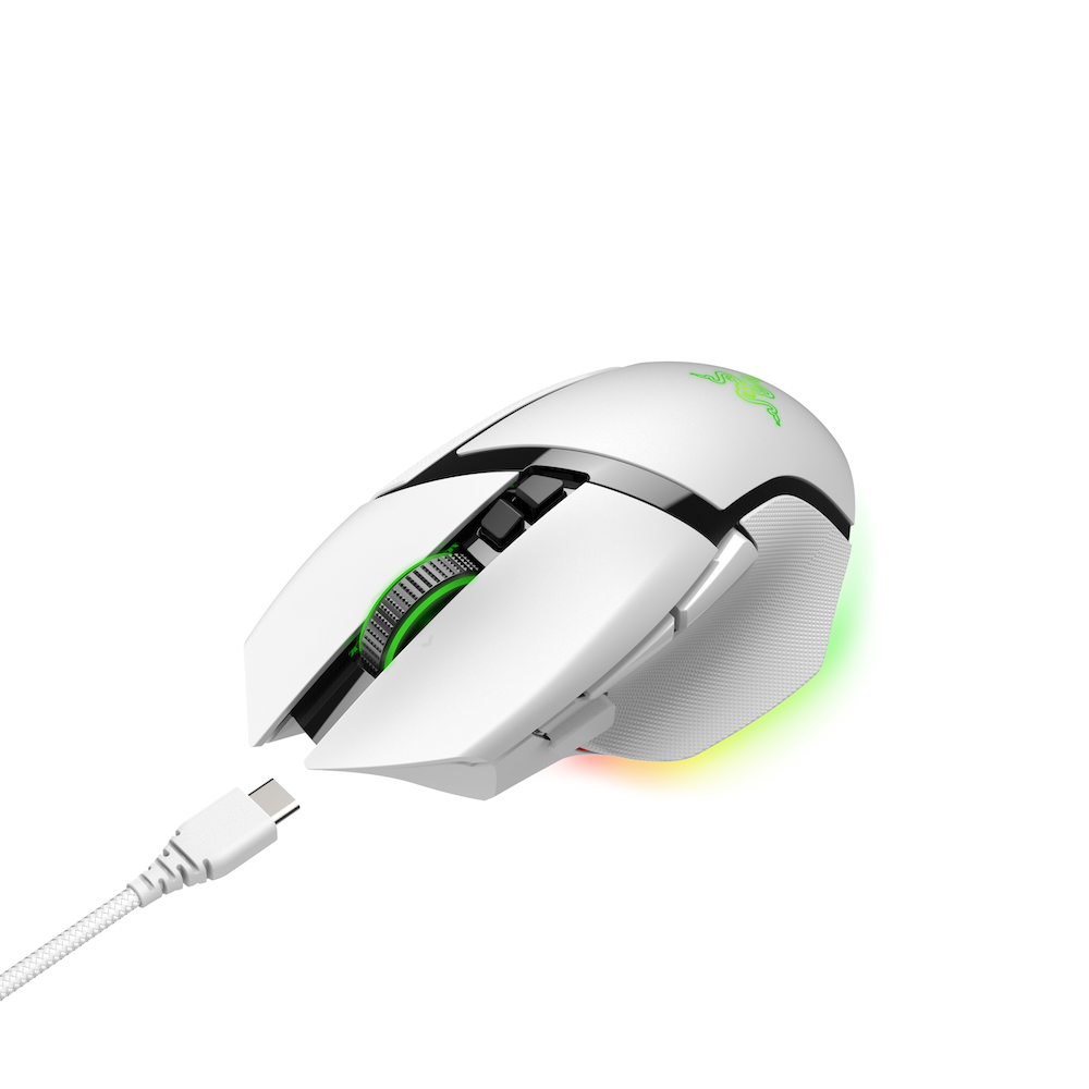 Razer Basilisk V3 Pro | Ergonomic Wireless Gaming Mouse (White)
